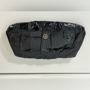 Hugo Boss Python Clutch Bag Black Purse